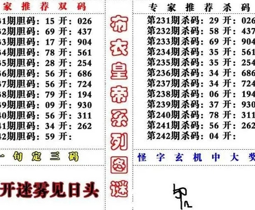 天齐网福彩3D字谜总汇大全解析与探索