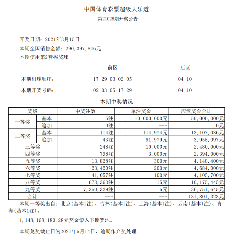 彩票结果查询）